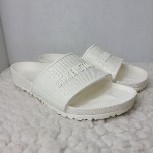 Birkenstock Barbardos  EVA Sandals Mens 10 US 43 EU White Slides Rubber